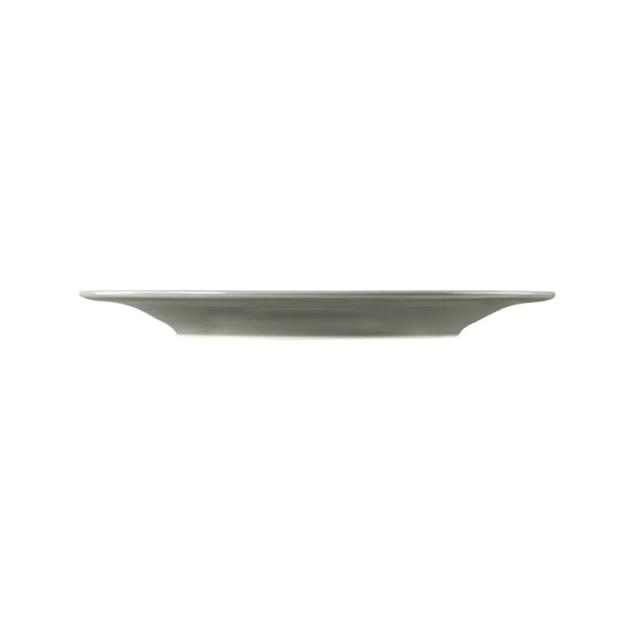 obrazek 2 Okrągły płaski porcelanowy talerz śniadaniowy 23 cm w kolorze szarym perłowym - Seltmann Weiden