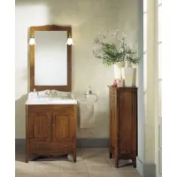 Picture An original set of Dora bathroom furniture in a rustic style from Italy