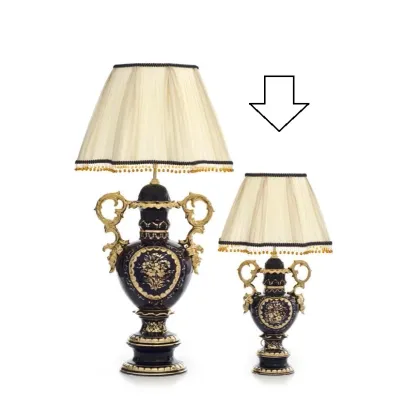 Picture Baroque lamp made of ceramics with a base in the shape of a jug - Ceramiche ML