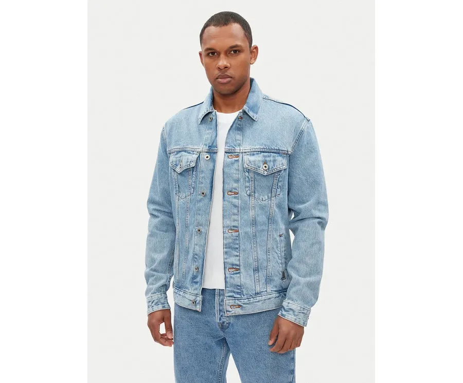 obrazek 1 Pepe Jeans Kurtka jeansowa Pinners PM402715 Niebieski Regular Fit