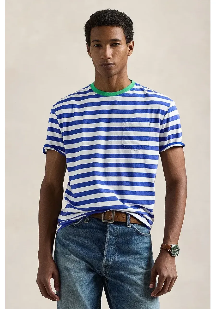 obrazek 1 Polo Ralph Lauren t-shirt bawełniany męski kolor niebieski wzorzysty 710958202