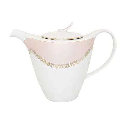 Zdjęcie Elegancki dzbanek do kawy z porcelany