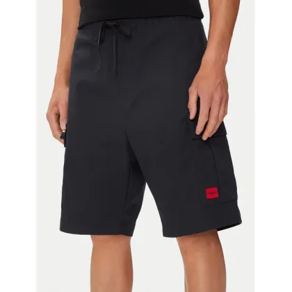 Zdjęcie Hugo Szorty materiałowe Garlio242 50510594 Czarny Regular Fit HUGO