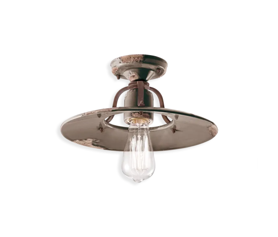 obrazek 1 Włoska lampa sufitowa-plafoniera w stylu retro
