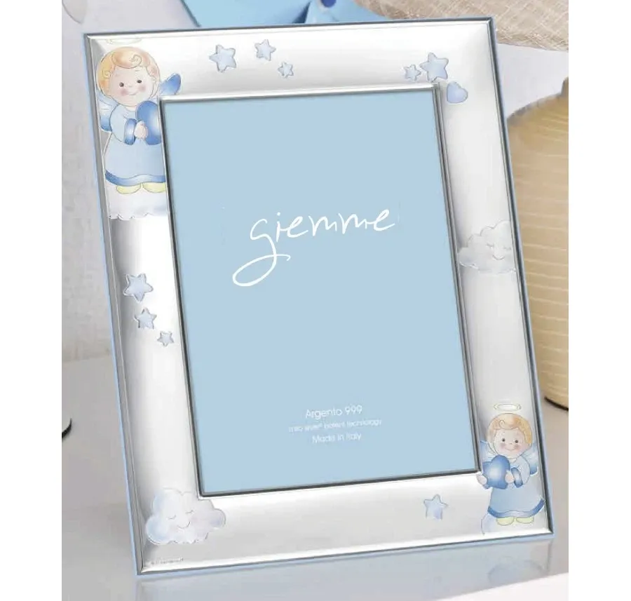 obrazek 1 Niepowtarzalna dziecięca ramka na zdjęcia 9х13 cm w kolorze różowym zdobiona aniołkami