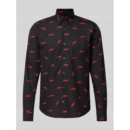Zdjęcie Koszula casualowa o kroju slim fit z kołnierzykiem typu kent model ‘Ermo’