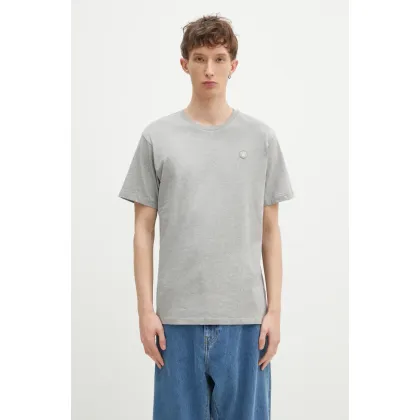 Zdjęcie Wood Wood t-shirt bawełniany Ace męski kolor szary gładki 30250095