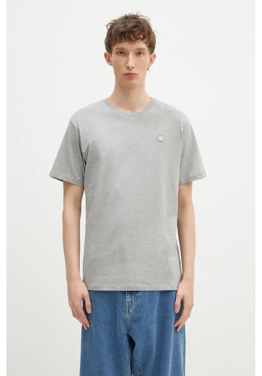 obrazek 1 Wood Wood t-shirt bawełniany Ace męski kolor szary gładki 30250095