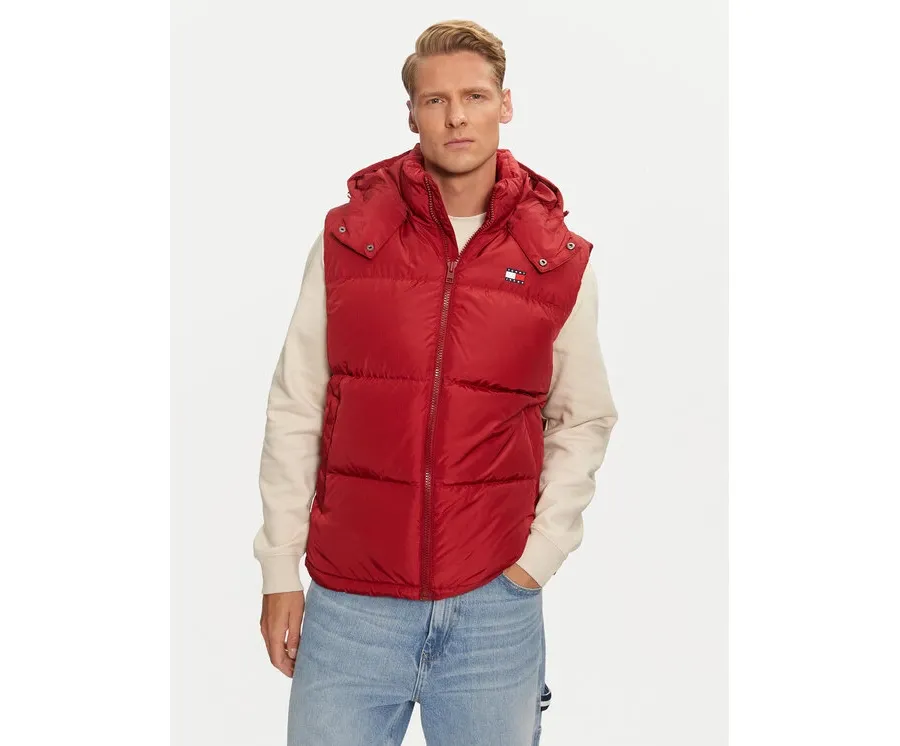 obrazek 1 Tommy Jeans Bezrękawnik Alaska DM0DM19538 Czerwony Regular Fit