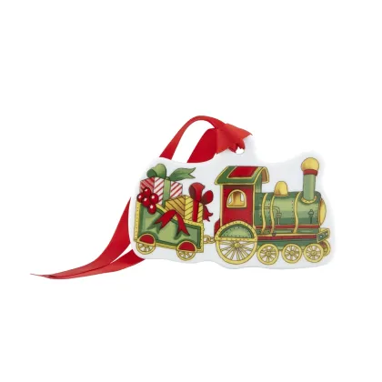 Picture Porcelain decoration - pendant with a train motif - Vista Alegre