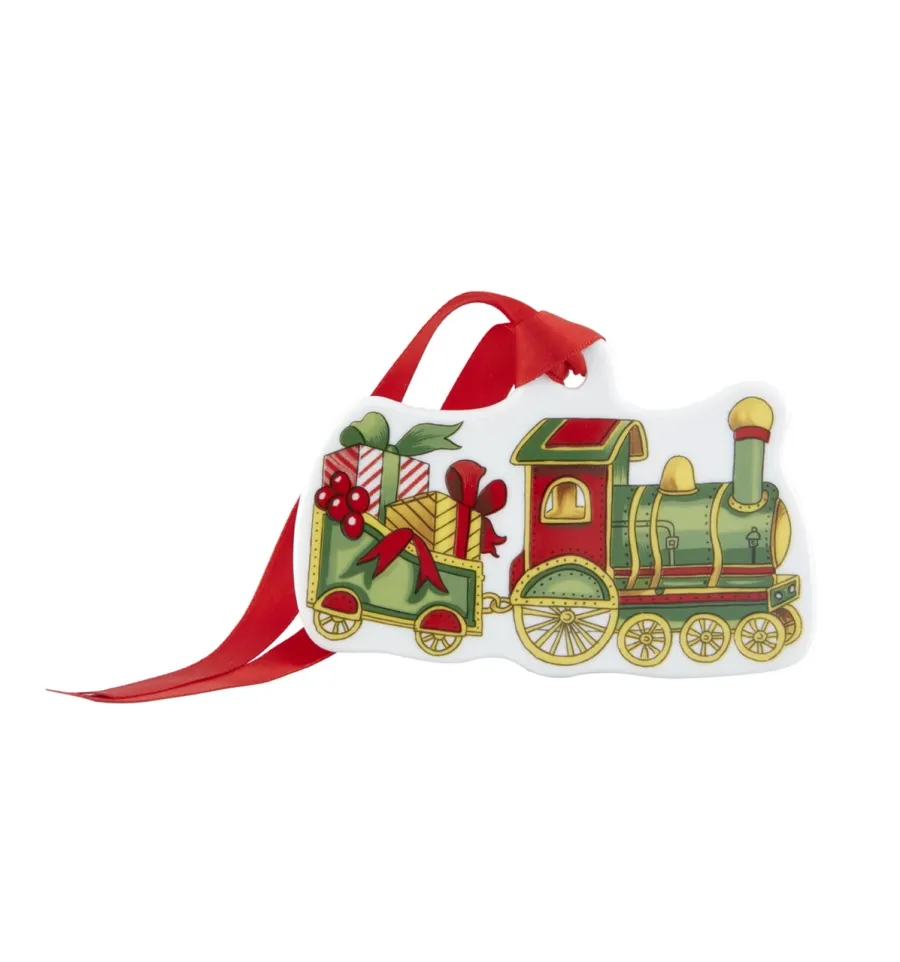 obrazek 1 Porcelanowa ozdoba – zawieszka z motywem pociągu - Vista Alegre