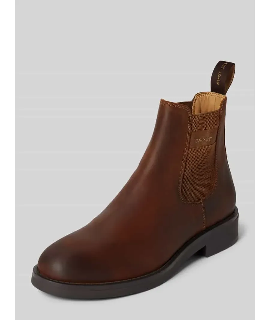 obrazek 1 Buty chelsea ze skóry z detalem z logo model ‘Prepdale’