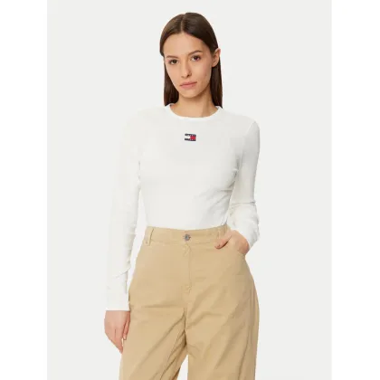 Zdjęcie Tommy Jeans Bluzka DW0DW20178 Biały Slim Fit