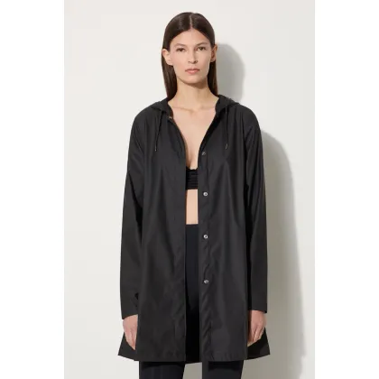 Zdjęcie Rains kurtka przeciwdeszczowa 18050 A-line W Jacket damska kolor czarny przejściowa 18050.01-01Black