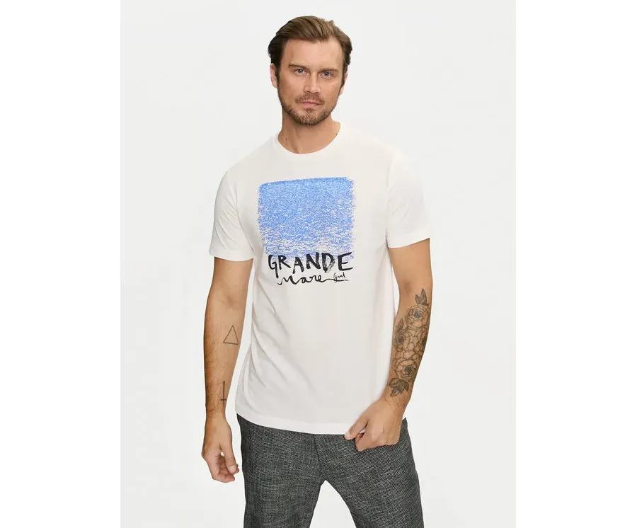 obrazek 1 Gant T-Shirt 2003283 Écru Regular Fit