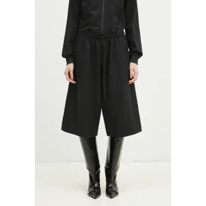 Zdjęcie Y-3 szorty Washed Twill Shorts damskie kolor czarny gładkie high waist JD3516