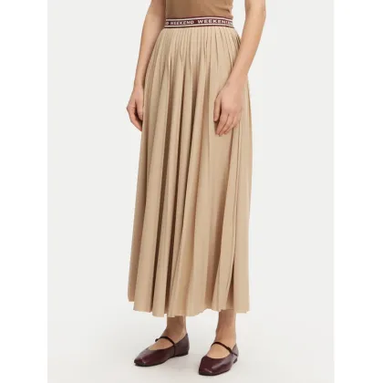 Zdjęcie Weekend Max Mara Spódnica plisowana Bleu 2515771031 Beżowy Regular Fit