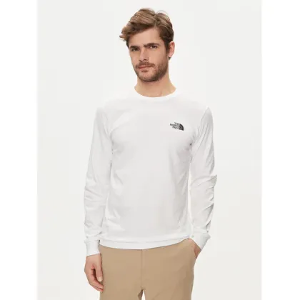 Zdjęcie The North Face Longsleeve Redbox NF0A87NN Biały Regular Fit