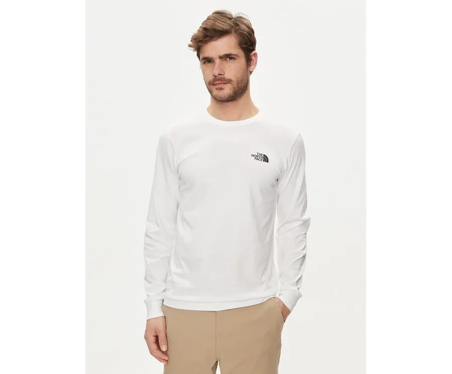 obrazek 1 The North Face Longsleeve Redbox NF0A87NN Biały Regular Fit
