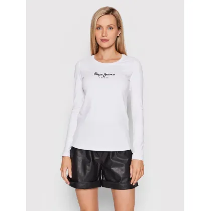 Zdjęcie Pepe Jeans Bluzka New Virginia PL505203 Biały Slim Fit