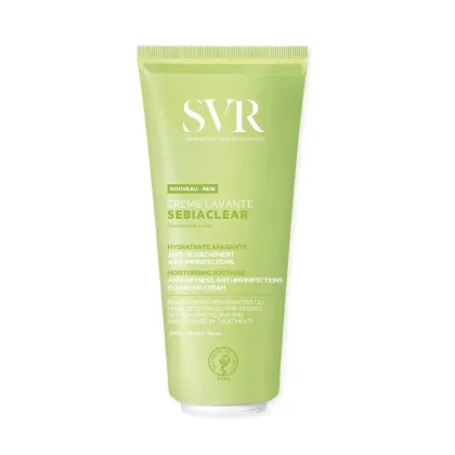 Zdjęcie SVR Sebiaclear Creme Lavante Kojący krem do oczyszczania skóry trądzikowej i wrażliwej 200 ml
