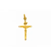 Picture A wonderful round reed cross with Christ