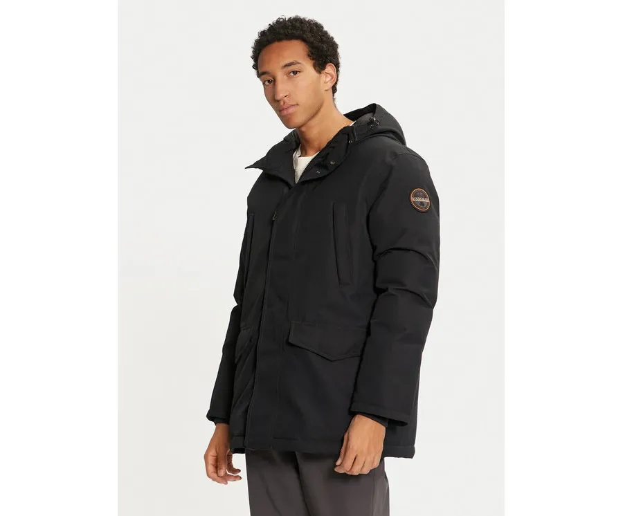 obrazek 1 Napapijri Kurtka zimowa A-Cornier NP0A4IJB Czarny Regular Fit