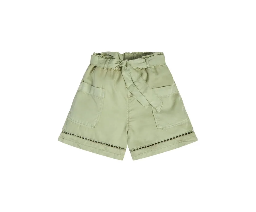 obrazek 1 Guess Szorty materiałowe J3GD03 WE8R0 Zielony Relaxed Fit