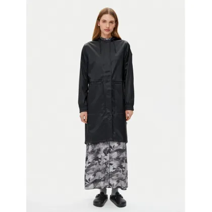 Zdjęcie Rains Kurtka przeciwdeszczowa String W 18550 Czarny Regular Fit