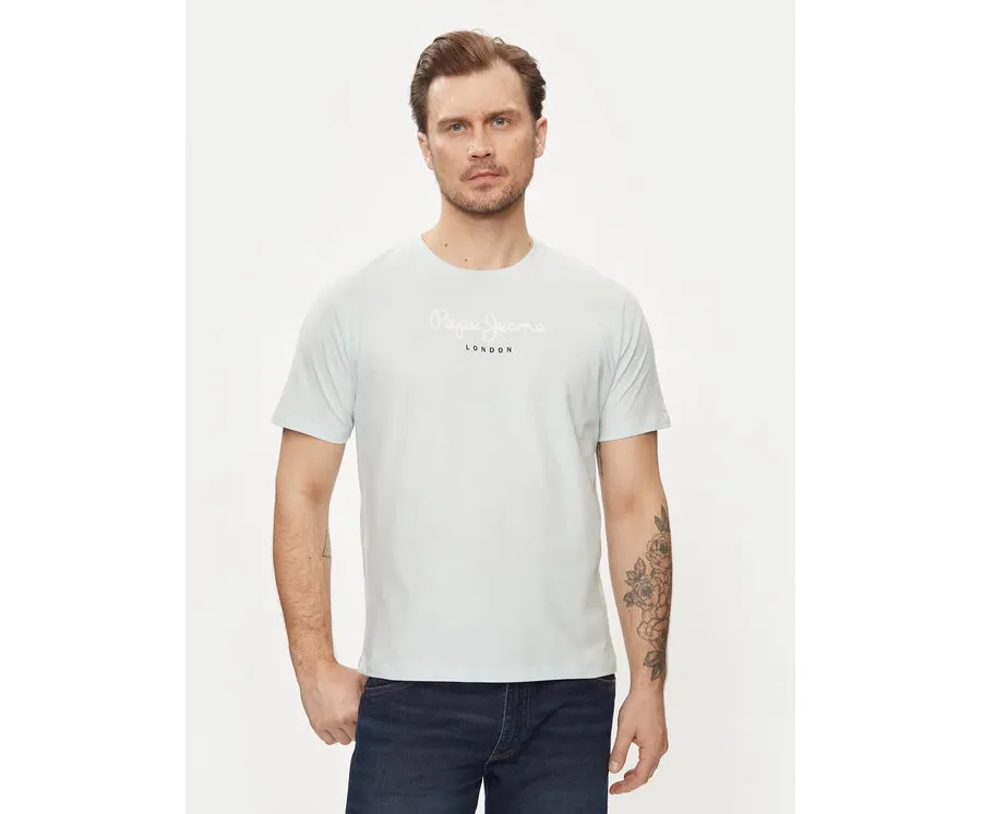 obrazek 1 Pepe Jeans T-Shirt Eggo N PM508208 Niebieski Regular Fit