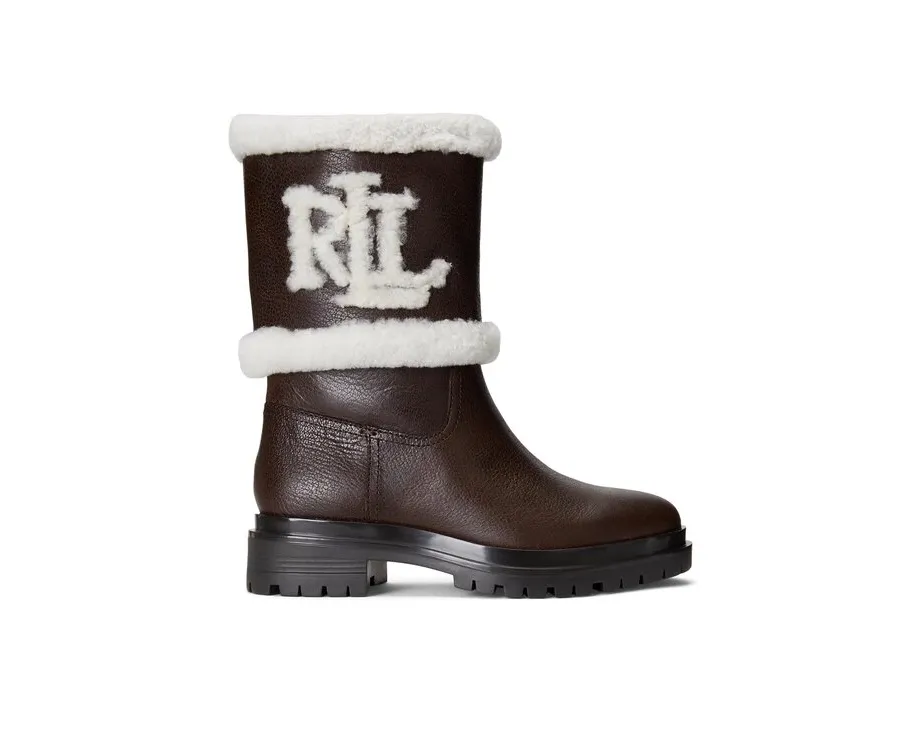 obrazek 1 Lauren Ralph Lauren Botki Carter 802915439002 Brązowy LAUREN RALPH LAUREN