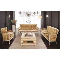 Zdjęcie Sofa trzyosobowa do luksusowych wnętrz w stylu antycznym - Morello Gianpaolo