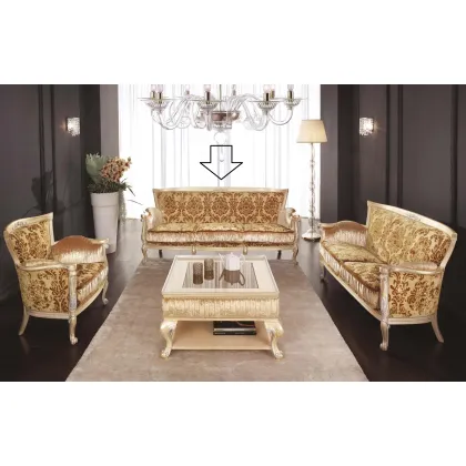 Zdjęcie Sofa trzyosobowa do luksusowych wnętrz w stylu antycznym - Morello Gianpaolo