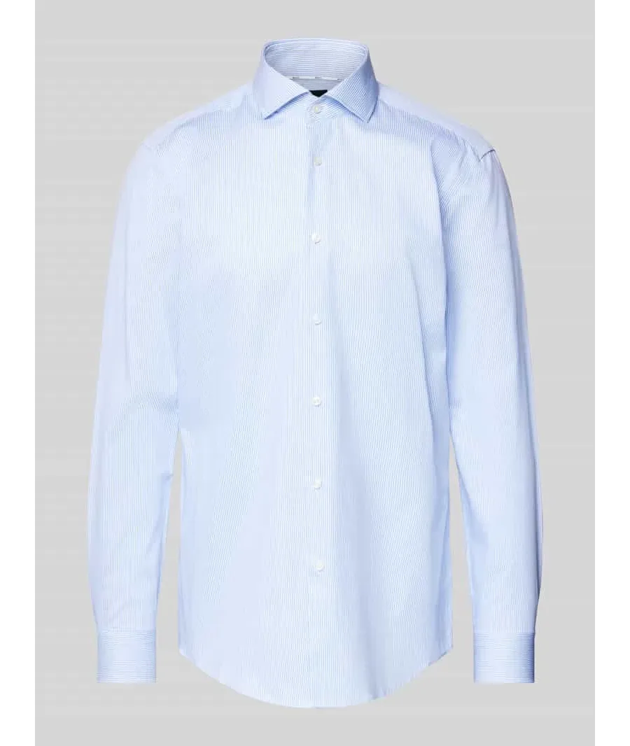 obrazek 1 Koszula biznesowa o kroju slim fit z kołnierzykiem typu cutaway model ‘Hank’