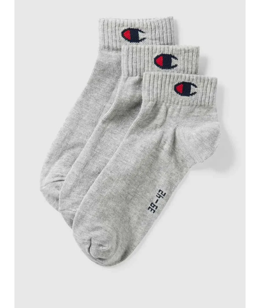 obrazek 1 Skarpety z detalem z logo, w zestawie 3 szt., model „Quarter Sock”