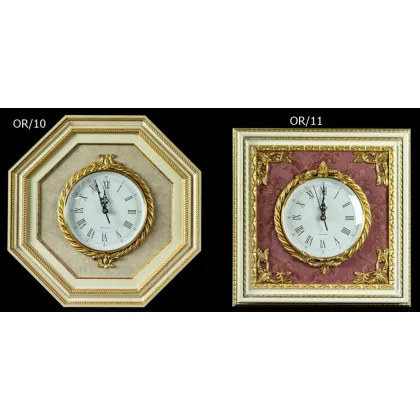 Zdjęcie Gustowny ceramiczny zegar ścienny w stylu barokowym