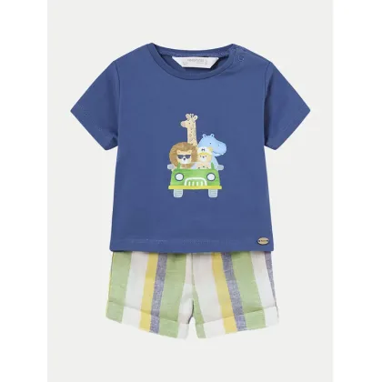 Zdjęcie Mayoral Komplet t-shirt i spodenki 1223 Kolorowy Regular Fit