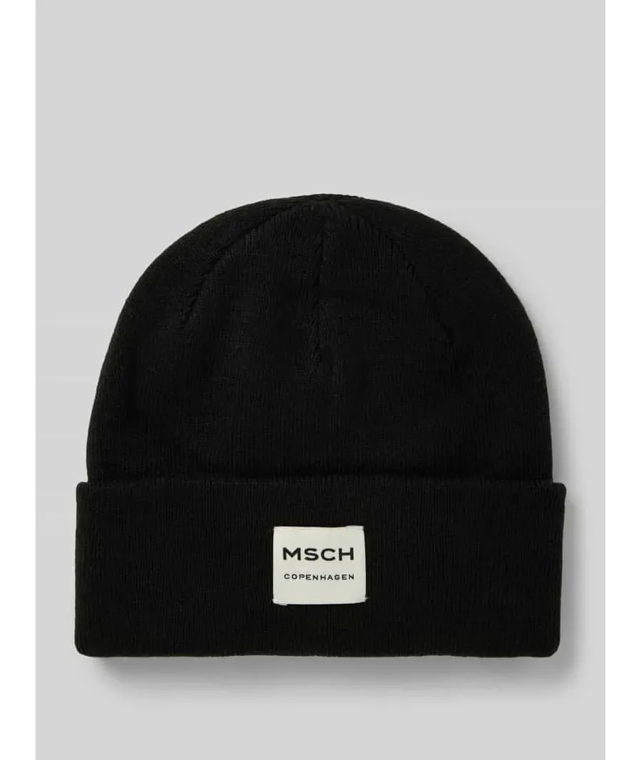 obrazek 1 Czapka beanie z naszywką z logo model ‘Mojo’