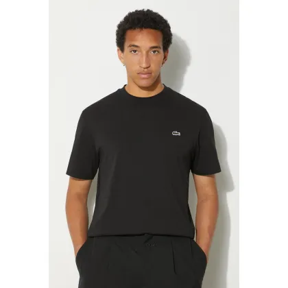 Zdjęcie Lacoste t-shirt bawełniany kolor czarny TH7318