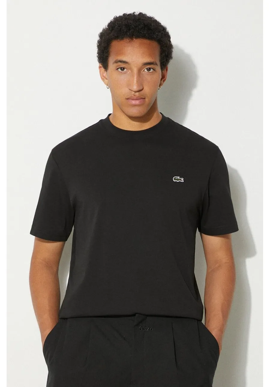 obrazek 1 Lacoste t-shirt bawełniany kolor czarny TH7318