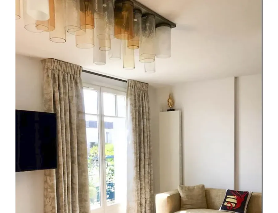obrazek 1 Elegancka szklana lampa sufitowa - wykonana ręcznie ze szkła murano prosto z Włoch