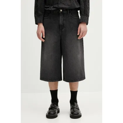 Zdjęcie Ader Error szorty jeansowe Apparel-Bottom męskie kolor czarny BN42FYJE0201BK