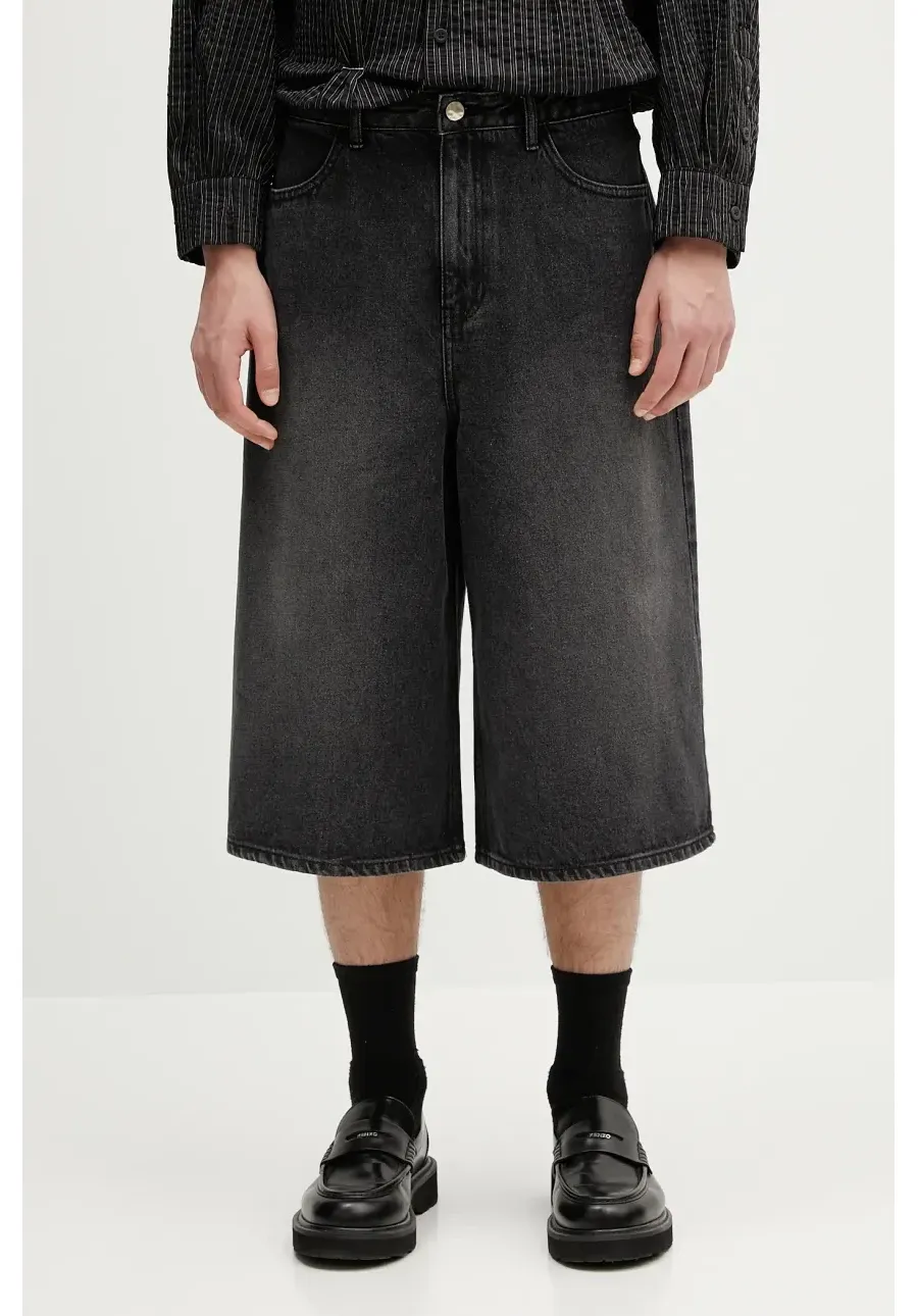 obrazek 1 Ader Error szorty jeansowe Apparel-Bottom męskie kolor czarny BN42FYJE0201BK