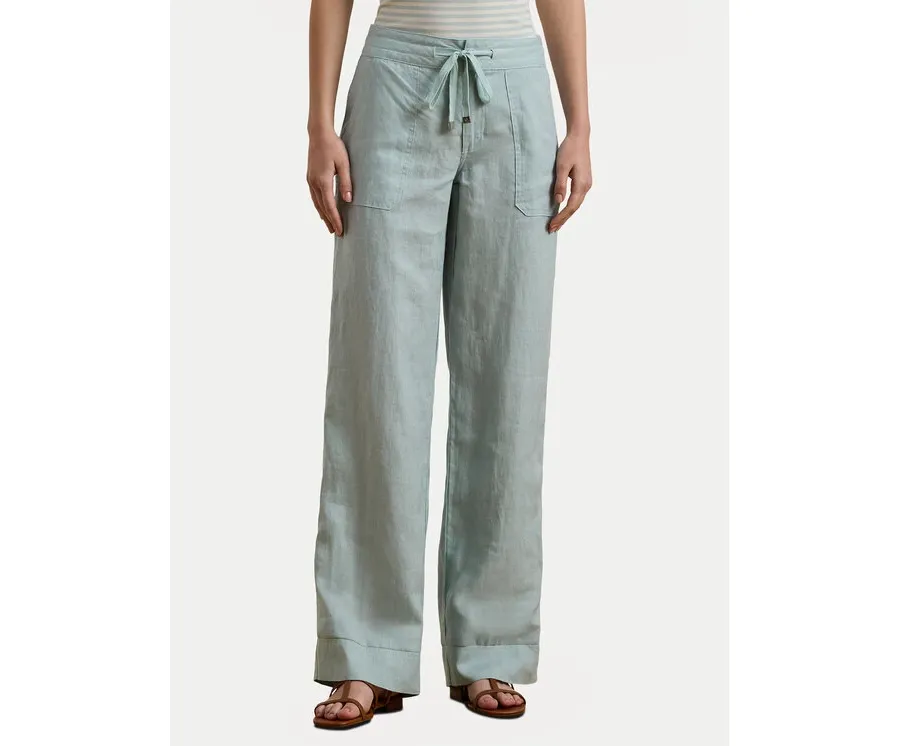 obrazek 1 LAUREN RALPH LAUREN Spodnie materiałowe 200735136021 Błękitny Regular Fit