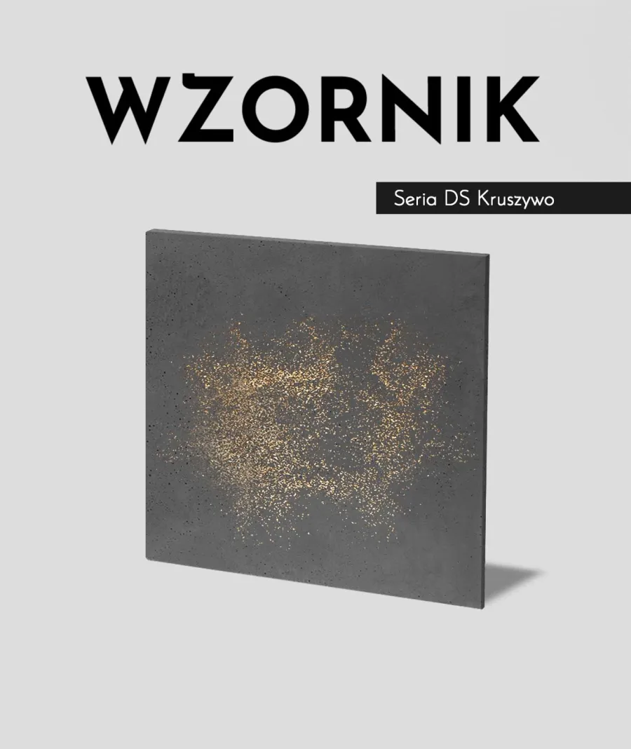 obrazek 1 Wzornik DS - (antracyt złote kruszywo, średnia porowatość) - beton architektoniczny