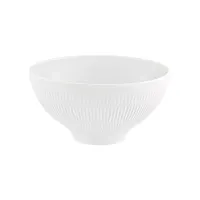 Picture White porcelain salad bowl from the Utopia collection with rich sculptural decoration - Vista Alegre