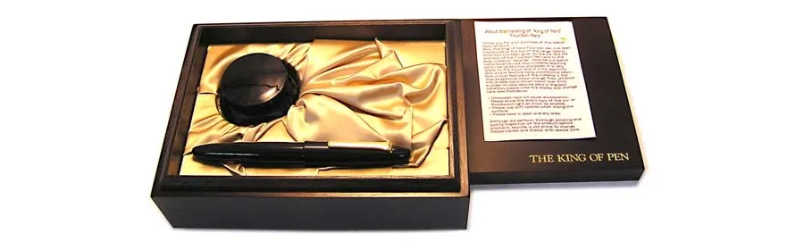 obrazek 3 Sailor King of Pens Ebonite Pióro Wieczne Black Rodowane