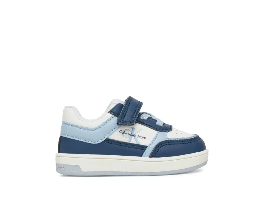 obrazek 1 Calvin Klein Jeans Sneakersy Low Cut Lace-Up/ Velcro Sneaker V1X9-82078-1355 M Niebieski