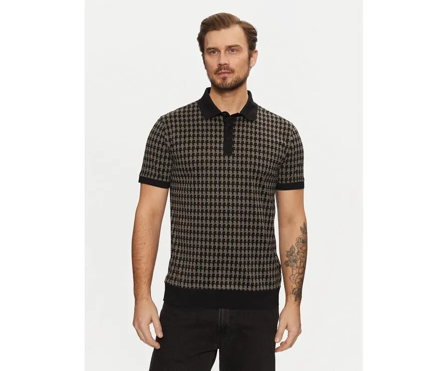 obrazek 1 KARL LAGERFELD Polo 745084 551202 Czarny Regular Fit