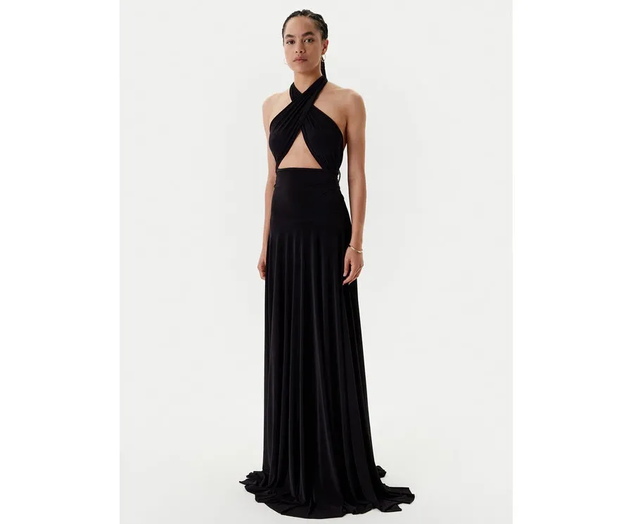 obrazek 1 NORMA KAMALI Sukienka wieczorowa KK1253PLO61001 Czarny Slim Fit